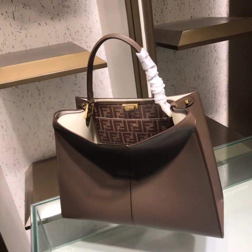 00480_fendi芬迪fendipeekaboo 304l升级版手提包牛皮大号42cm无肩带