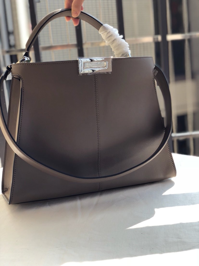 00447_fendi芬迪fendipeekaboo 304升级版手提包新色牛皮中号33cm配
