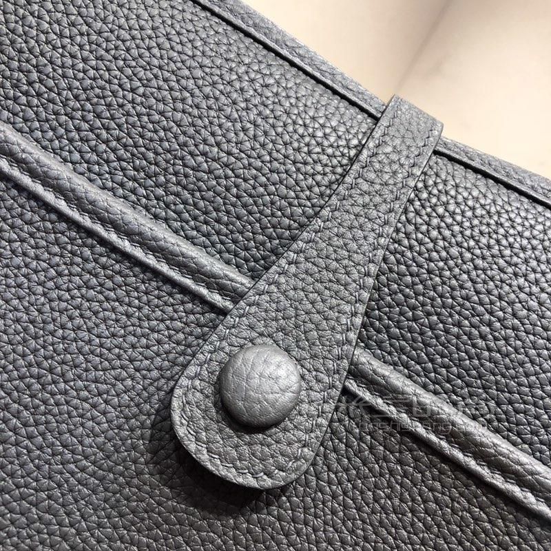 hermes Evelyne 33cm Tc 88 Graphite 铅笔芯色石墨灰银扣顶级工艺手缝 