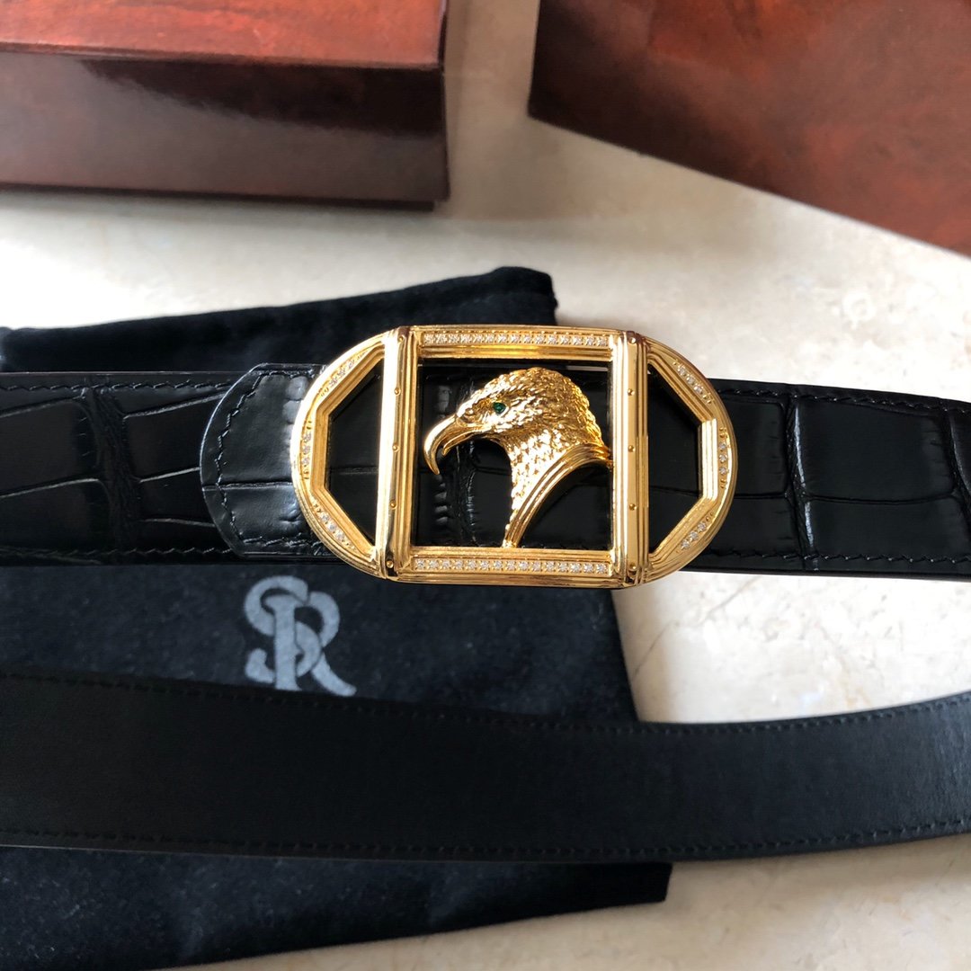 00003_新款stefano ricci史蒂芬劳尼治专柜款精钢鹰头镶嵌钻扣35mm