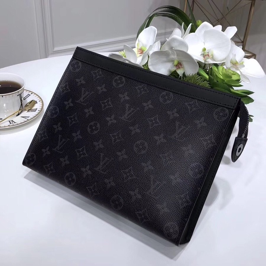 lv男款手包路易威登pochettevoyage中号手拿包