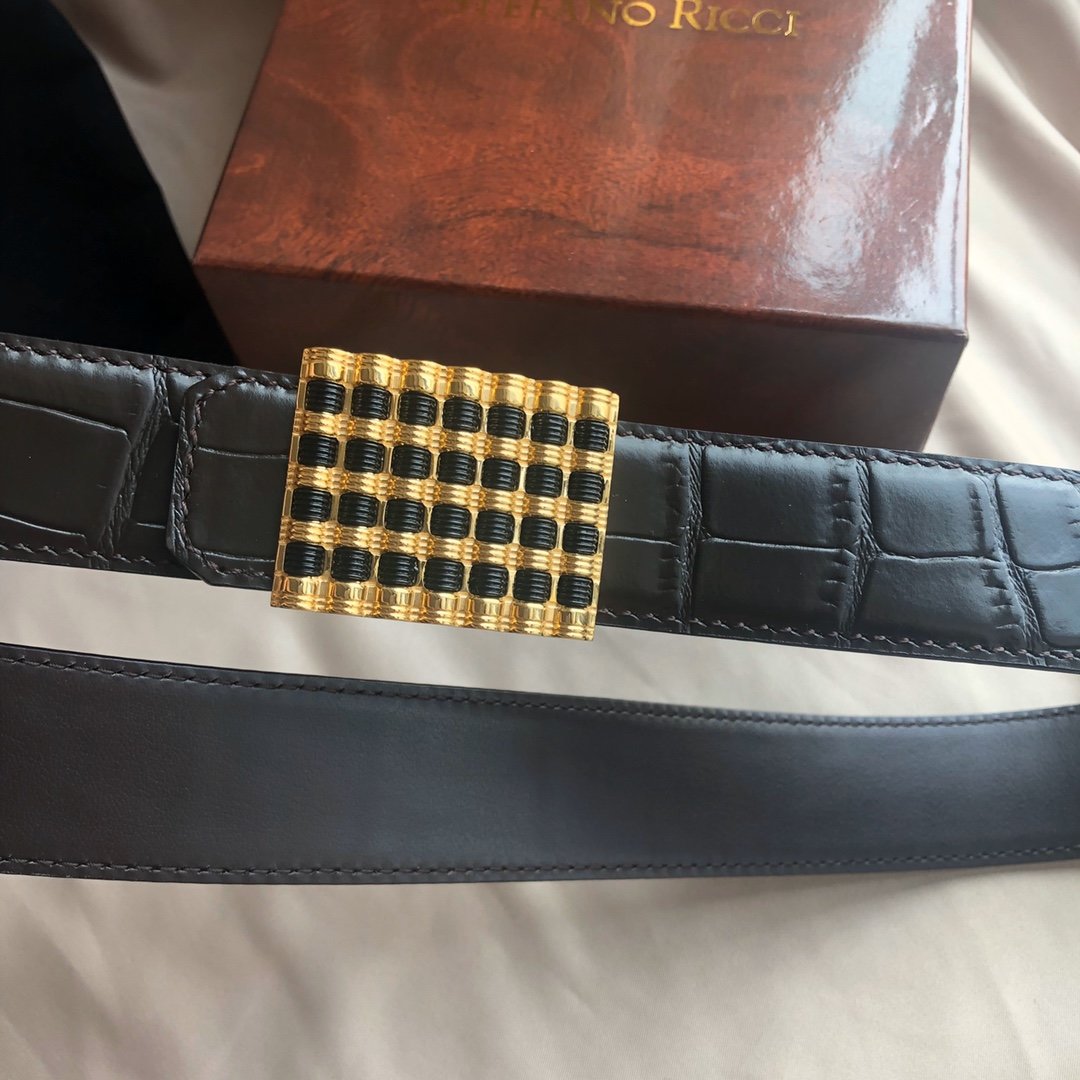 01452stefanoricci史蒂芬劳尼治专柜款精钢亚克力材质挂扣款38mm进口