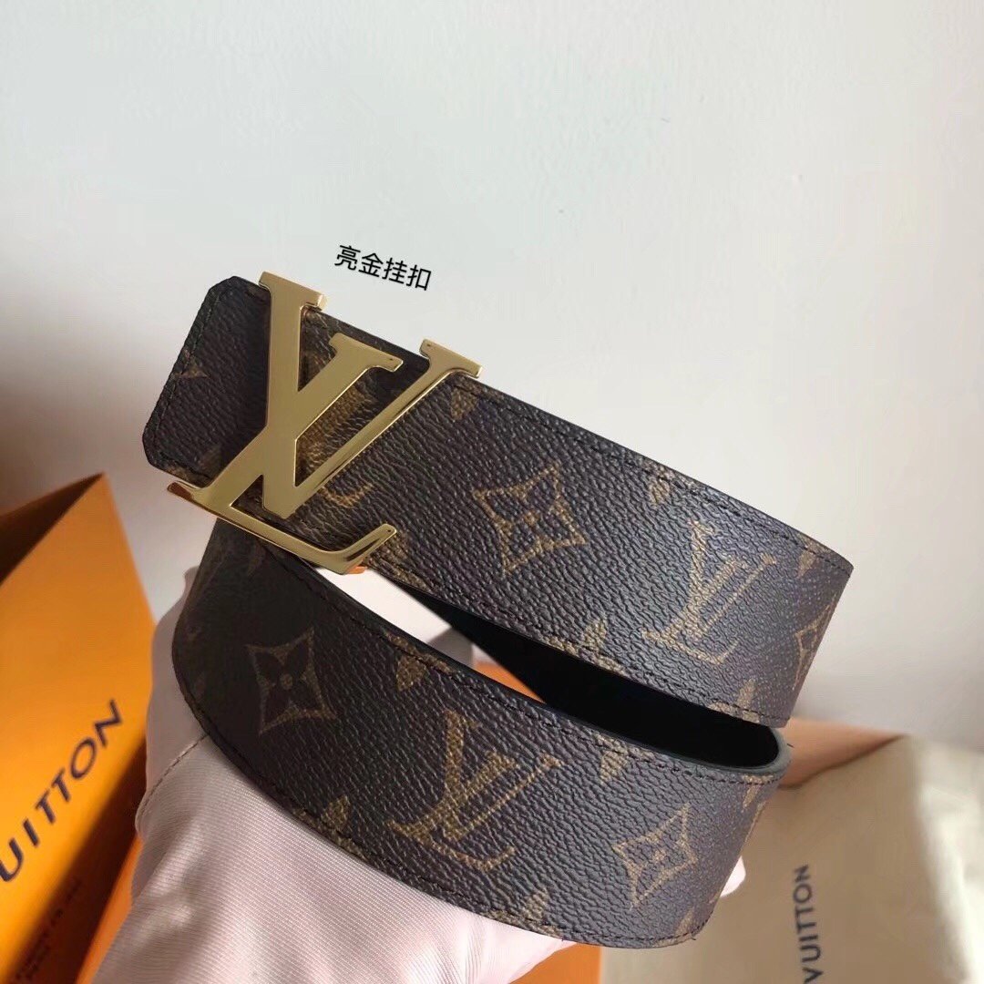 00475lvinitiales40mm腰带新推出的monogram双面版本搭配银色金色枪色