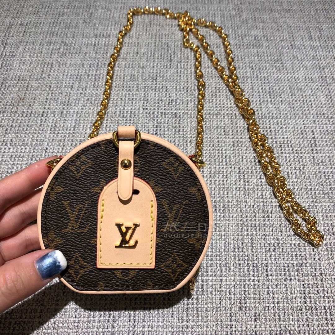 lvmini项链圆饼lvboitechapeau链条圆饼包m6857