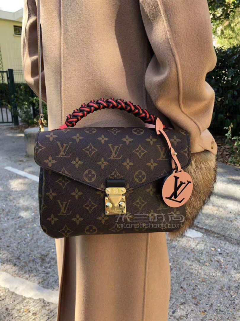 【lv经典邮差包】pochette metis编织手柄 邮差包m4