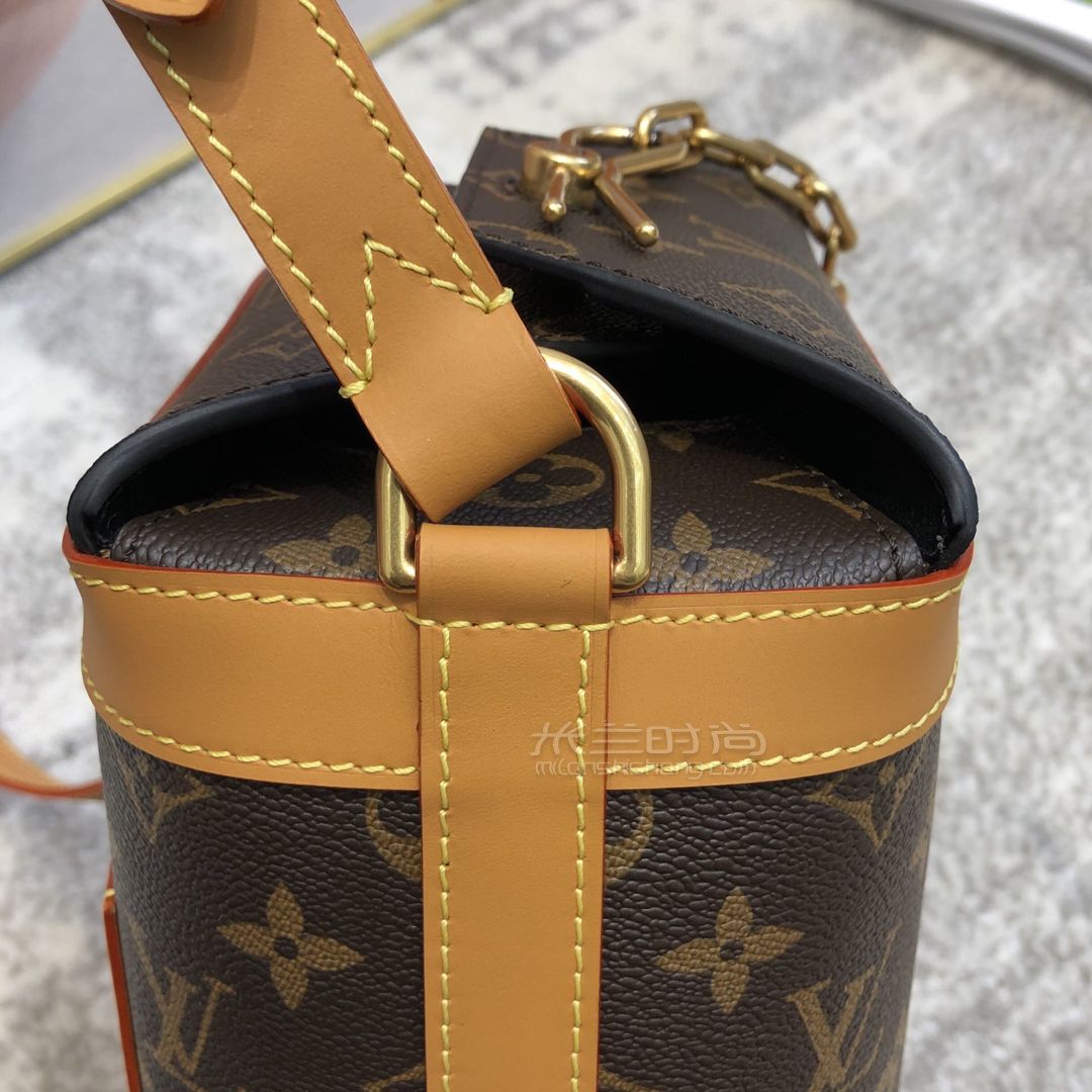 lv薯条包路易威登复古链条milkbox牛奶盒子包