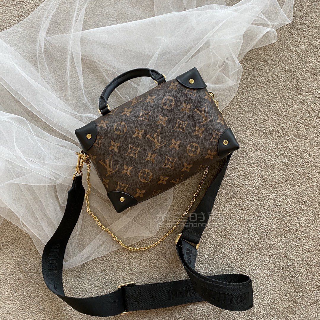 lv早秋盒子包20秋冬新款souple老花方盒子包m45571尺寸价格