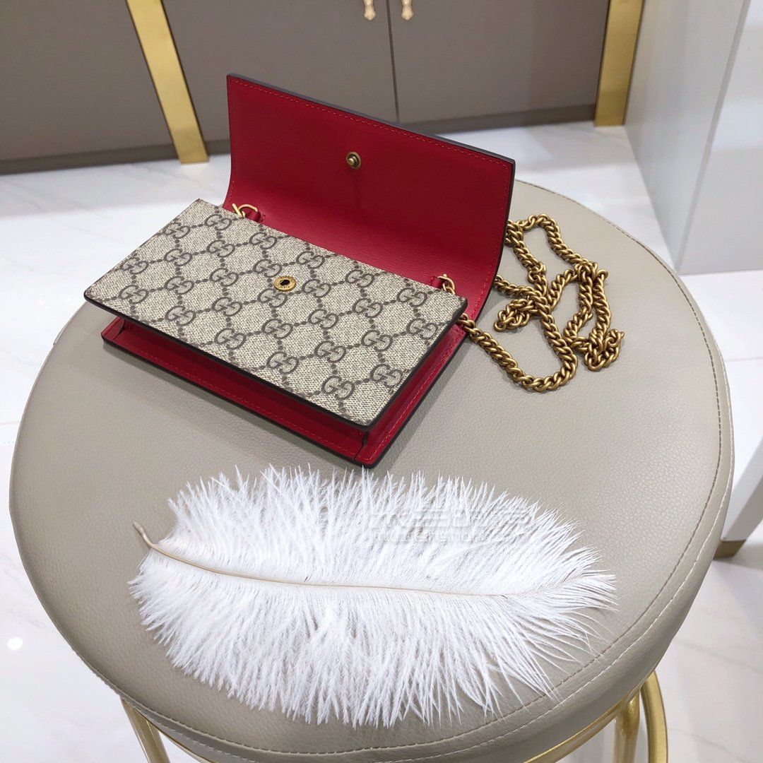 gucci古驰女包女士古奇帆布迷你樱桃单肩斜挎包链条包481291图片价格