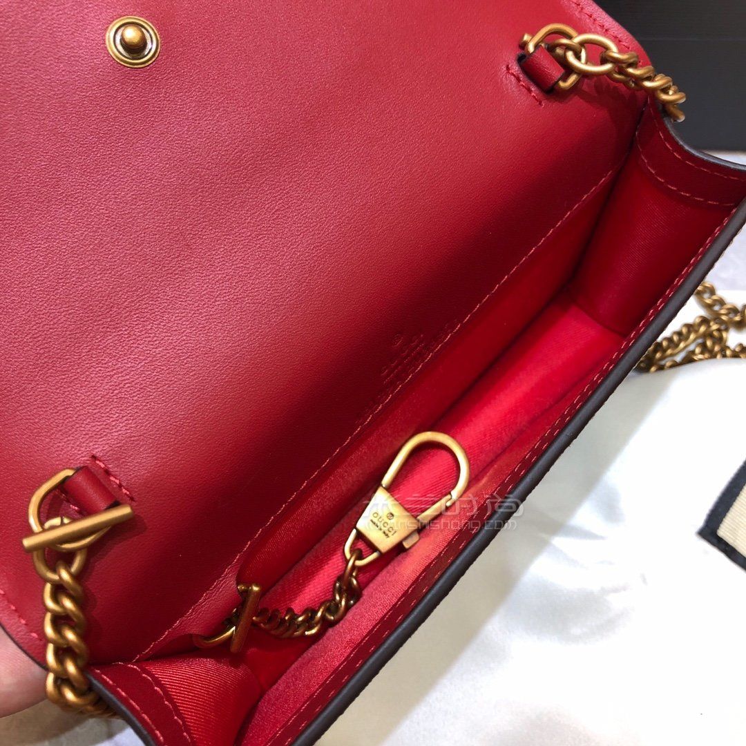 gucci古驰女包女士古奇帆布迷你樱桃单肩斜挎包链条包481291图片价格