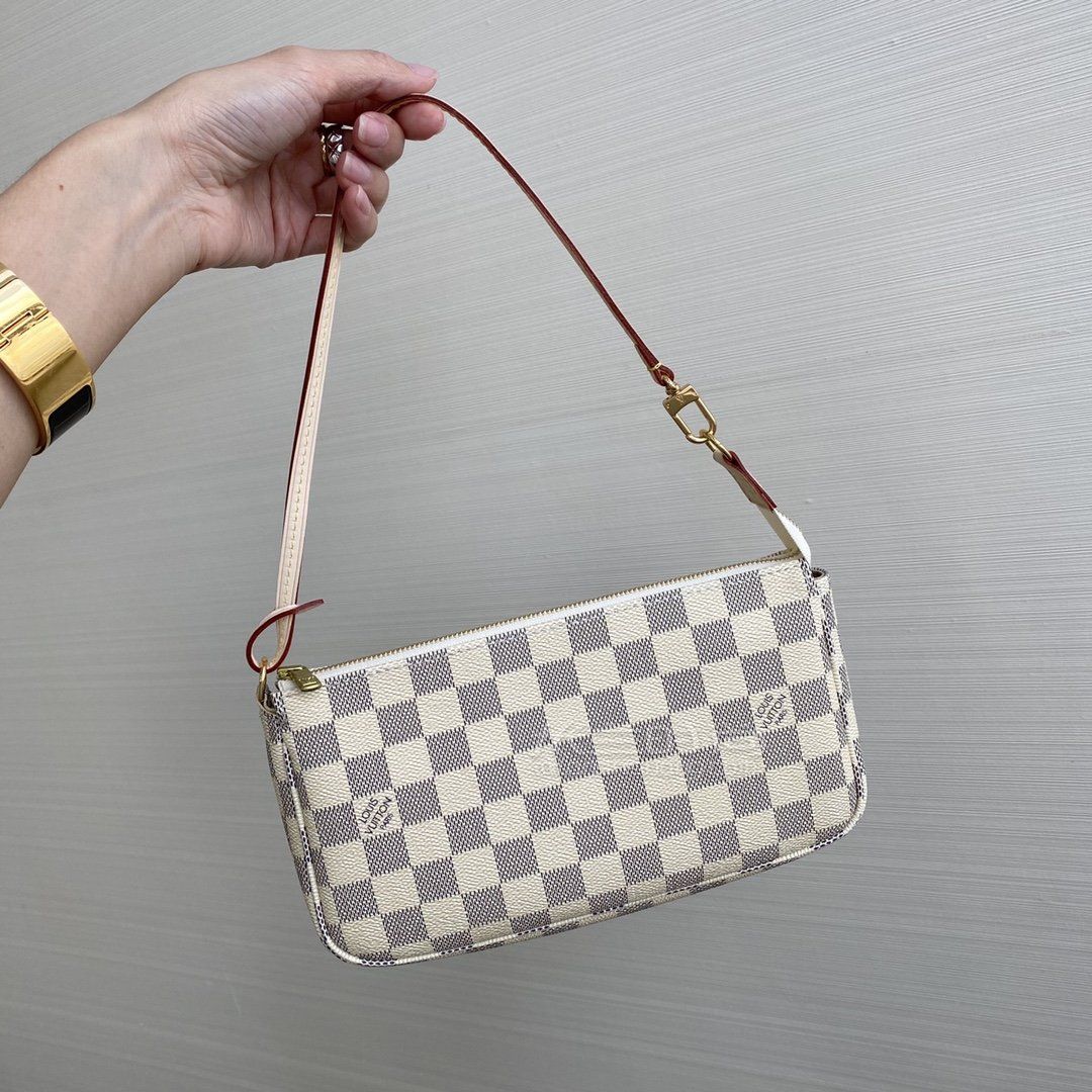 经典款白棋盘格老花大麻将包 n41207图片_真假_价格_米兰时尚包包网
