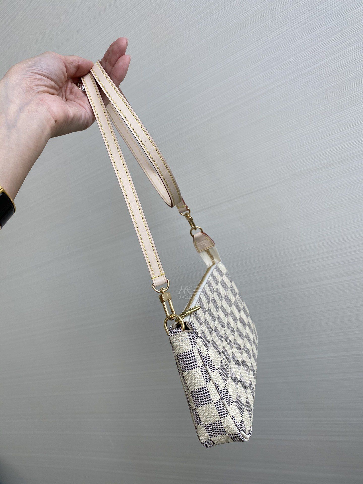 lv白格麻将包路易威登经典款白棋盘格老花大麻将包n41207图片真假价格