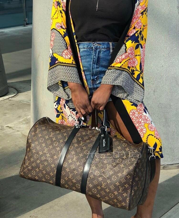 lv旅行袋路易威登keepall55老花经典旅行袋m56714图片真假价格