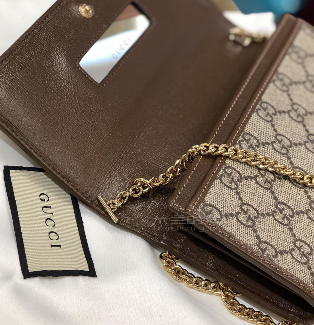 gucci古奇女士马衔扣1955系列手拿包单肩斜挎链条包621888图片-价格
