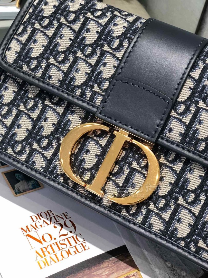 迪奥蒙田包dior30montaigne中号金属链条单肩包女士斜背包