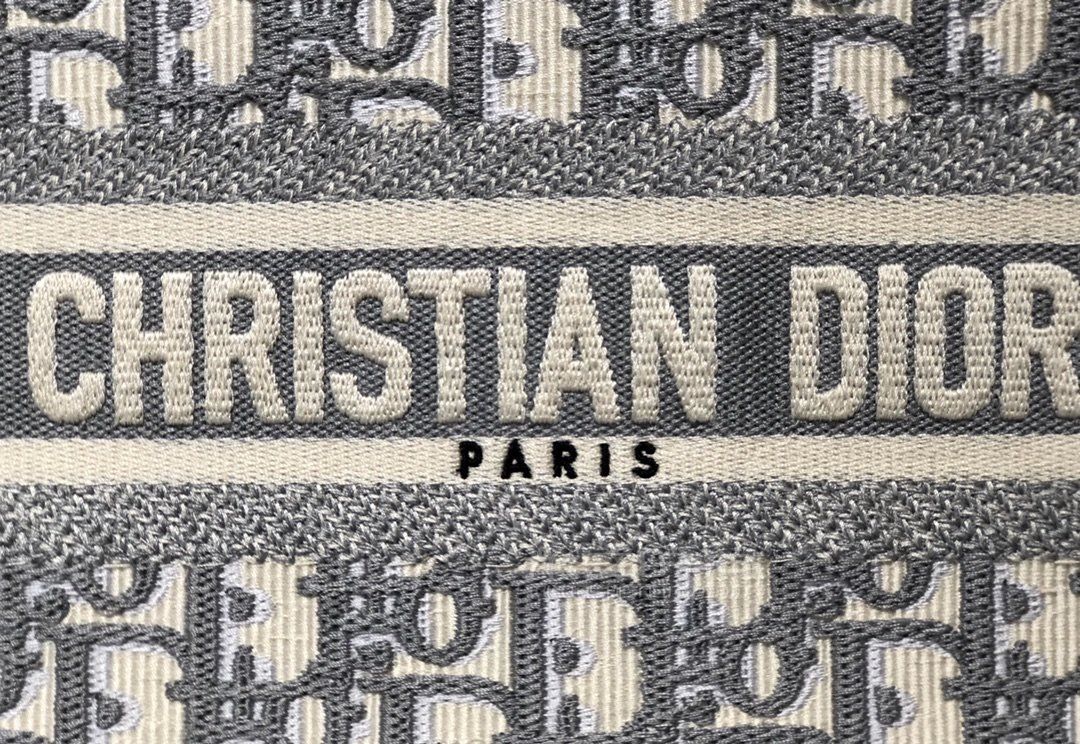 迪奥迷你托特包diorminibooktote购物袋岩石灰刺绣老花手提包