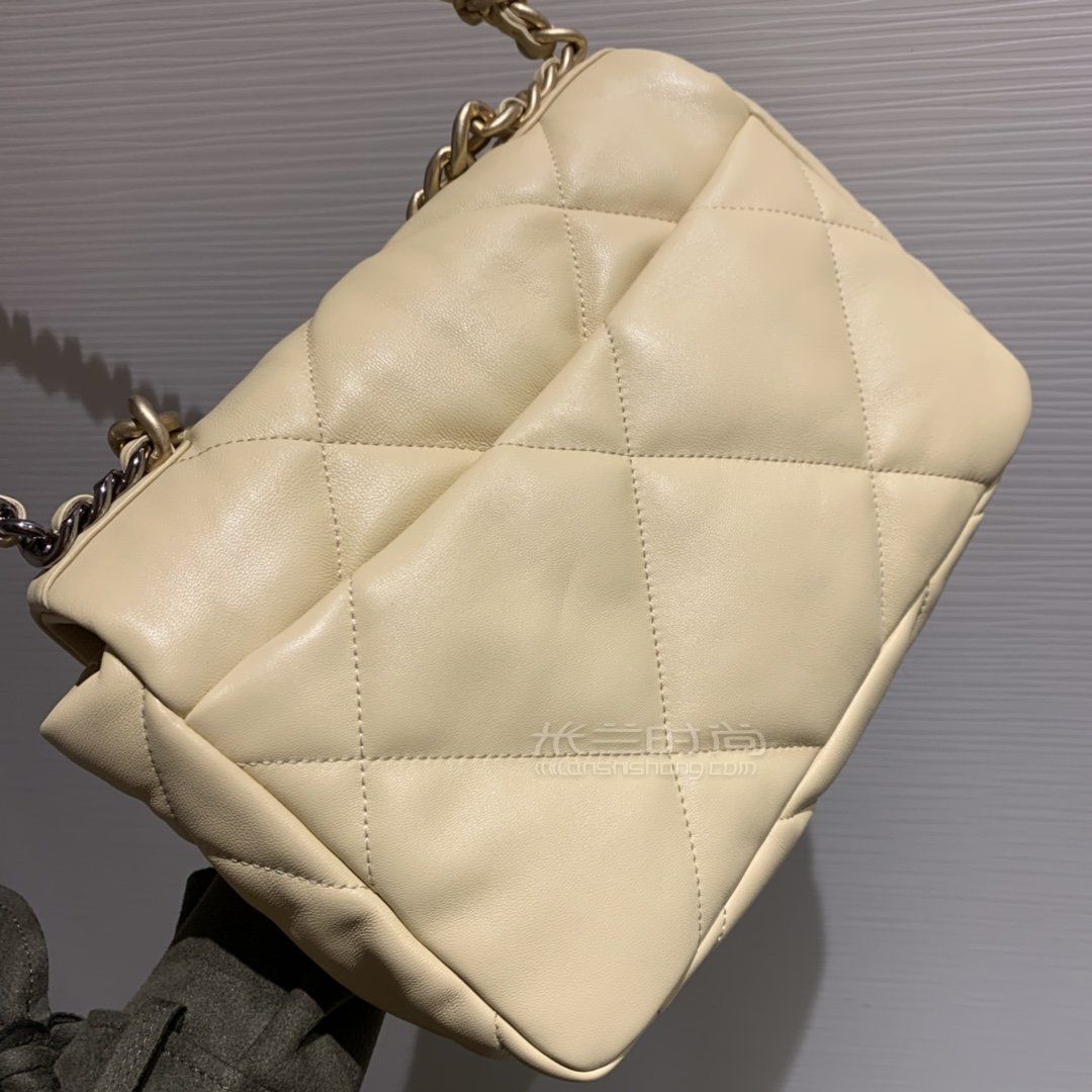 【香奈儿19包】chanel 19bag手袋小号26cm 裸米杏