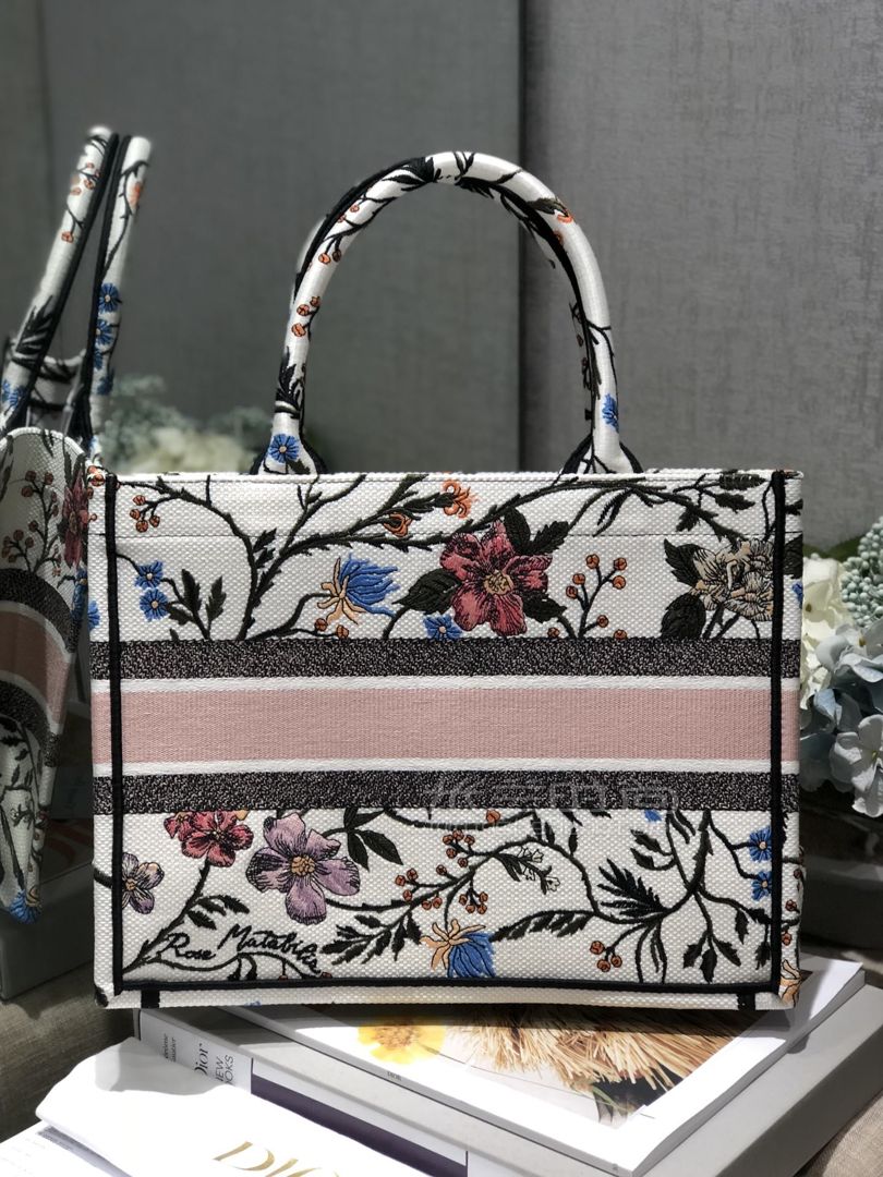 【迪奥托特包】dior book tote女士手提包 2020花卉限定款购物袋 小号