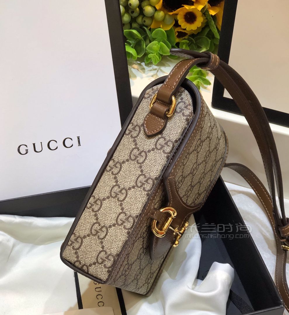 gucci手机包1955手机包古驰625615马衔扣单肩斜跨手机包