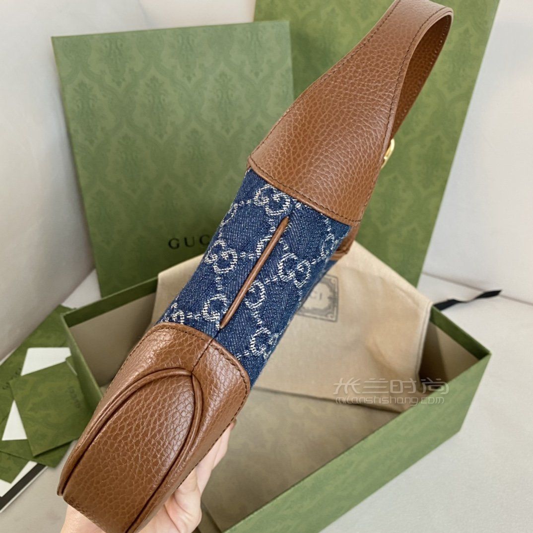 【gucci牛仔腋下包】 gg jackie牛仔小号28cm细节图-图片-多少钱