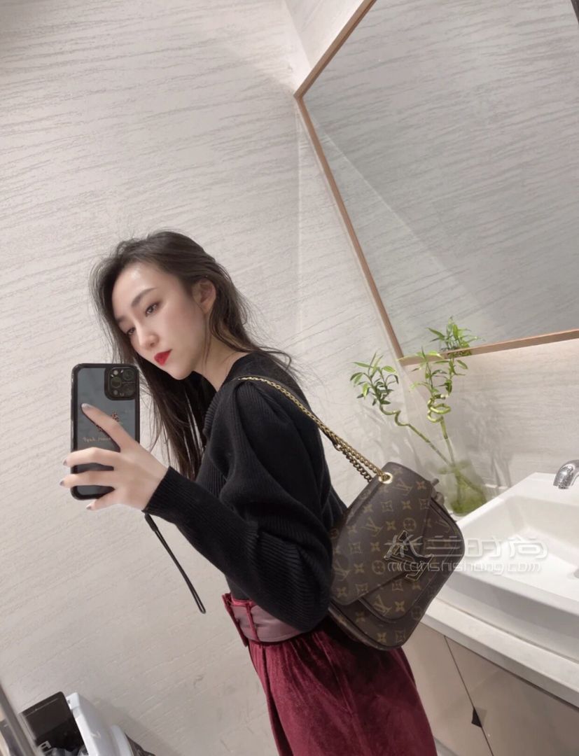 lv邮差包新款链条包chain邮差经典老花款单肩包45592