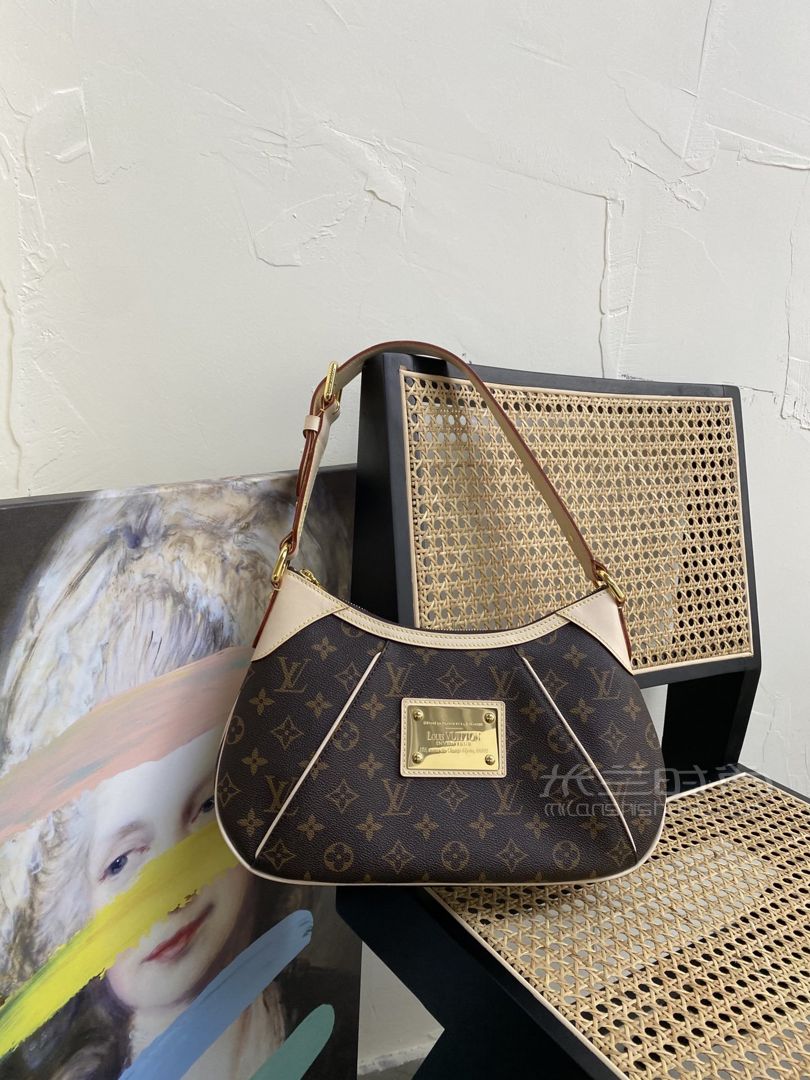 lv南瓜腋下包中古包经典老花单肩包51988