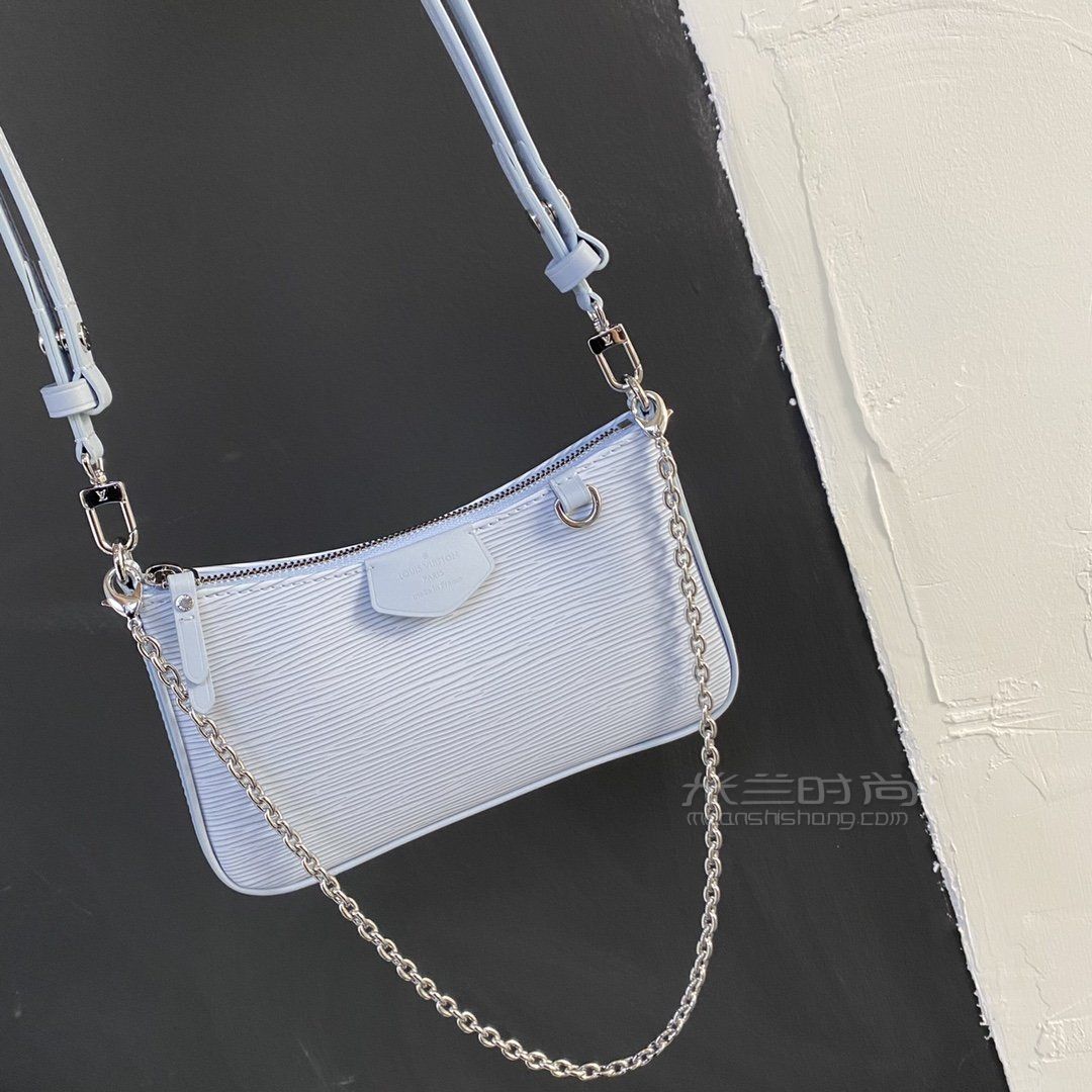 lv腋下包easypouchonstrap腋下包m80480水波纹链条包