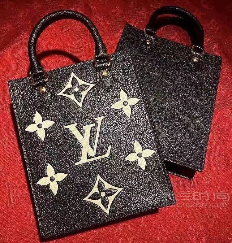 lv琴谱包petitsacplat琴谱包minitote黑白牛皮压花m57937