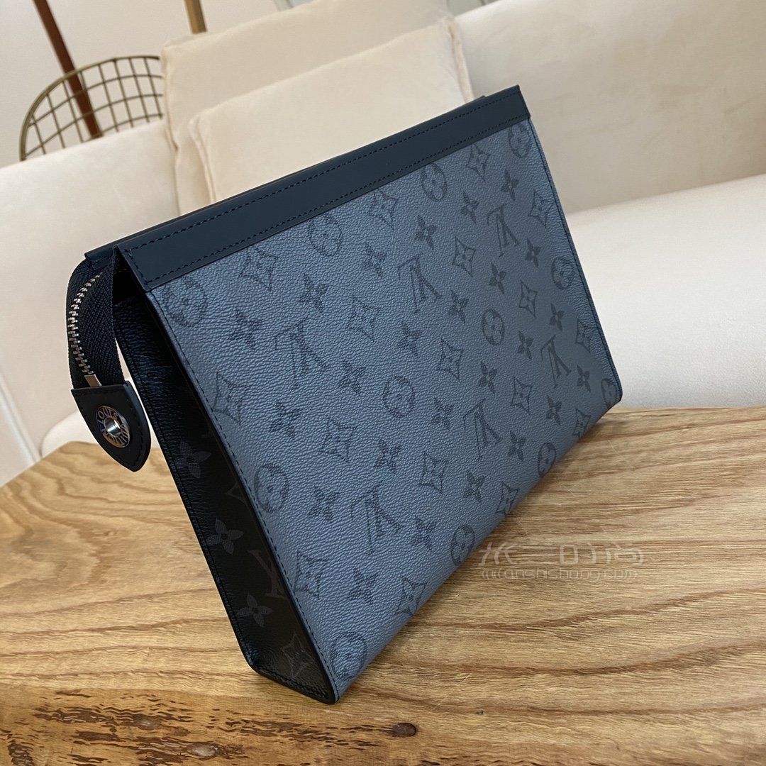 lv手包pochettevoyage2021新款男士中号手拿包m69535