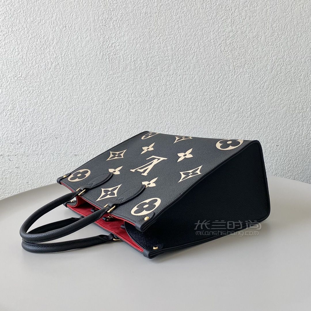 LV路易威登 ONTHEGO 小号手袋 黑色牛皮 百搭单肩包 M45659_米兰时尚包包网
