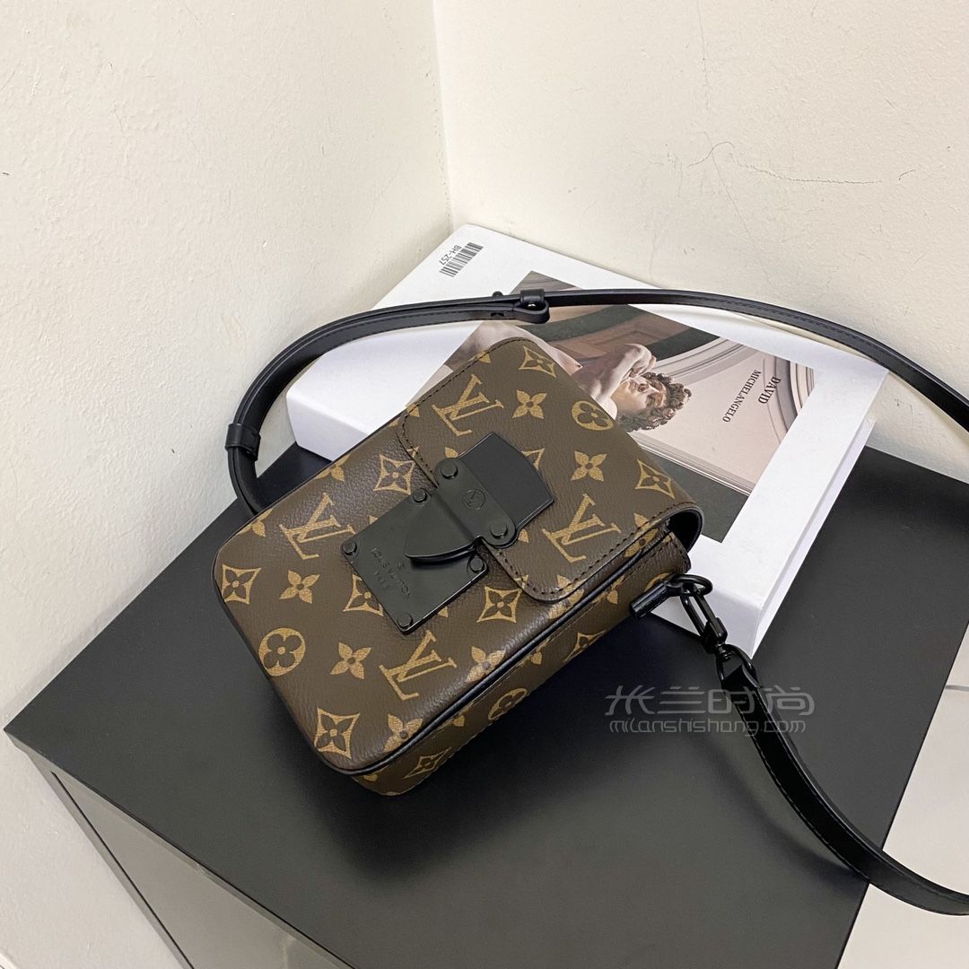 lv路易威登男士手机包 2022新款经典老花帆布单肩斜挎钱夹m81522_10