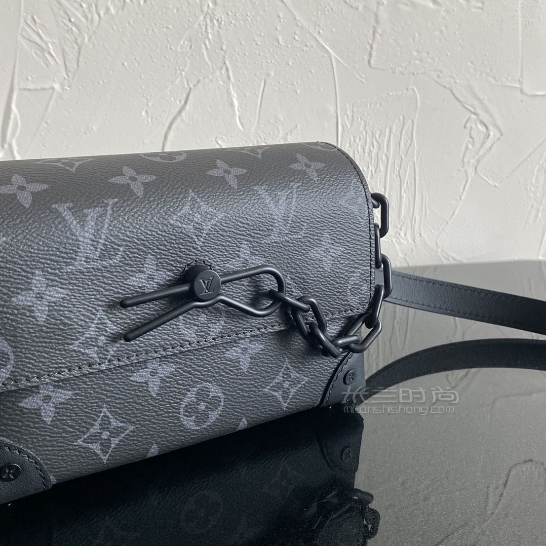 lv路易威登 steamer 迷你手袋 黑色印花 通勤男包 m81783_14