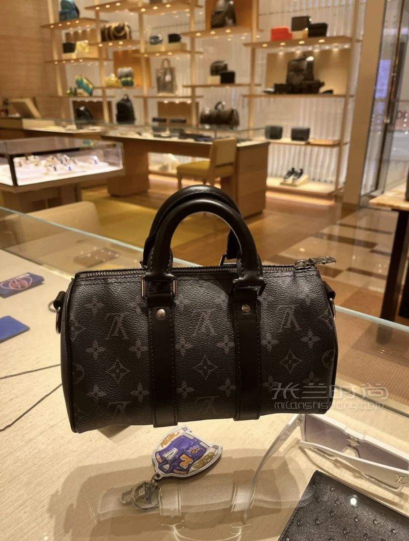 lv路易威登 keepall bandoulière 25手袋 老花印花男包m46271_9