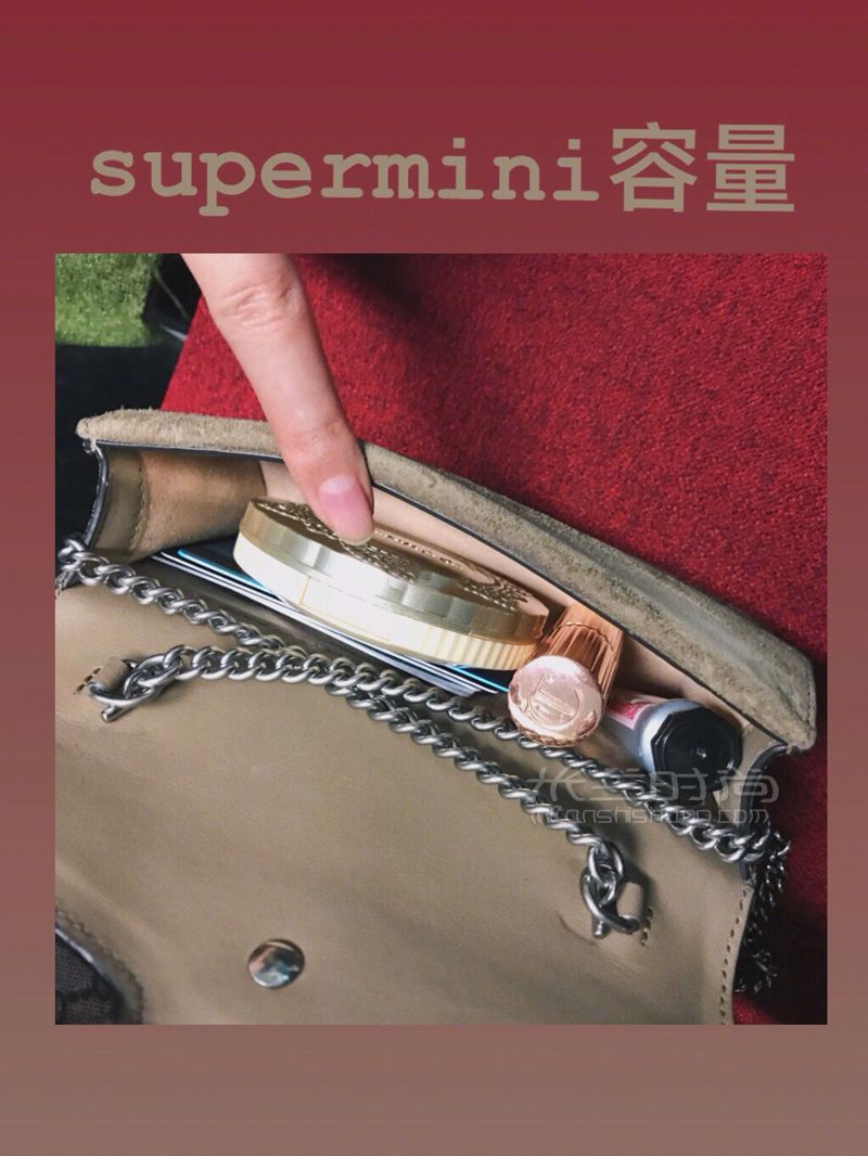 Gucci酒神小号（mini） supermini 对比 (3)