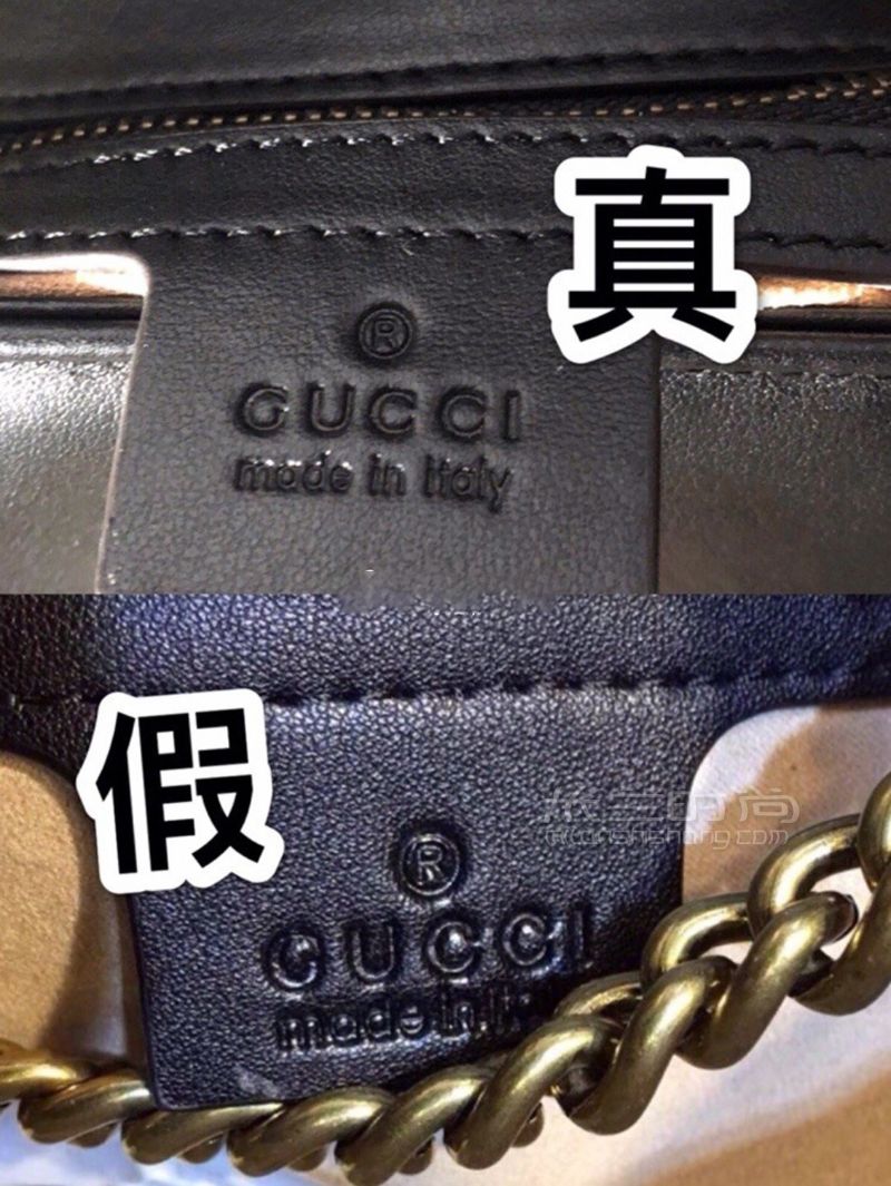 古驰Gucci Marmont链条包 鉴定篇 教你十秒辨真假 (3)