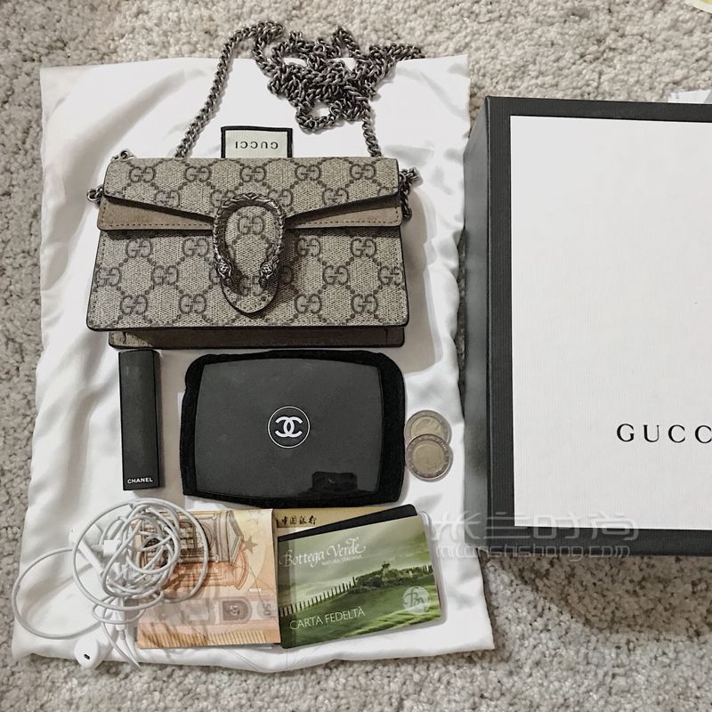 GUCCI Dionysus酒神包 mini size 附上身图 (5)