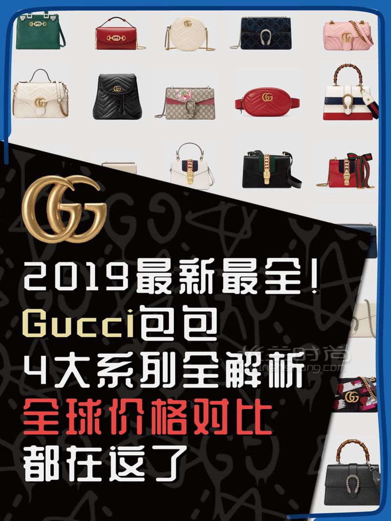 2019.5月最新Gucci比价古驰新款、经典款包包8国官网全球比价！ (1)