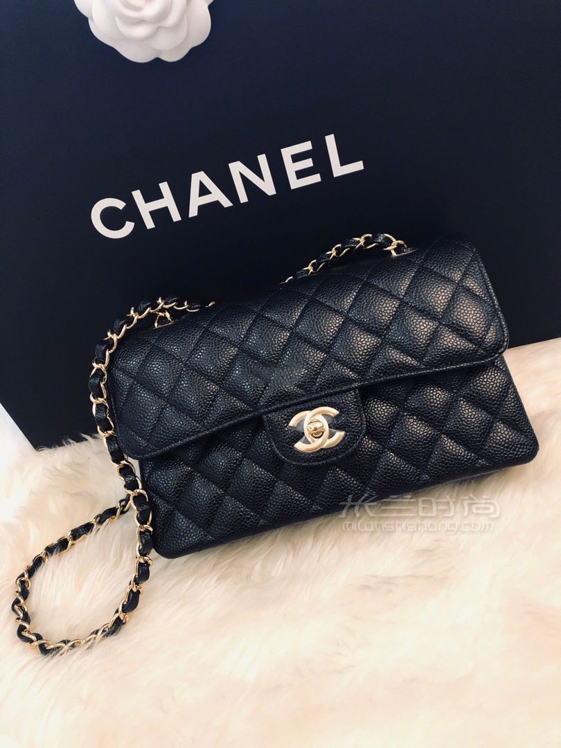 Chanel cf黑金牛小号 第一个香奈儿包包 2019.2.10购于上海国金 (1)