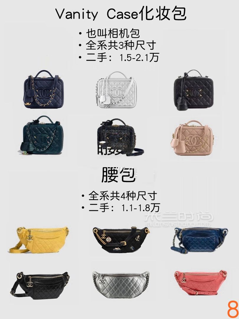 9张图看懂12款chanel香奈儿包区别尺寸比价 (8)