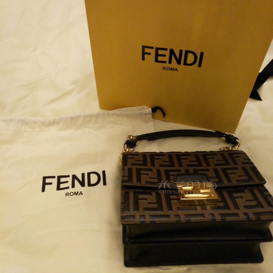 65_Fendi19年秋冬新款 kan u 老花包_箱包_时尚 (5)