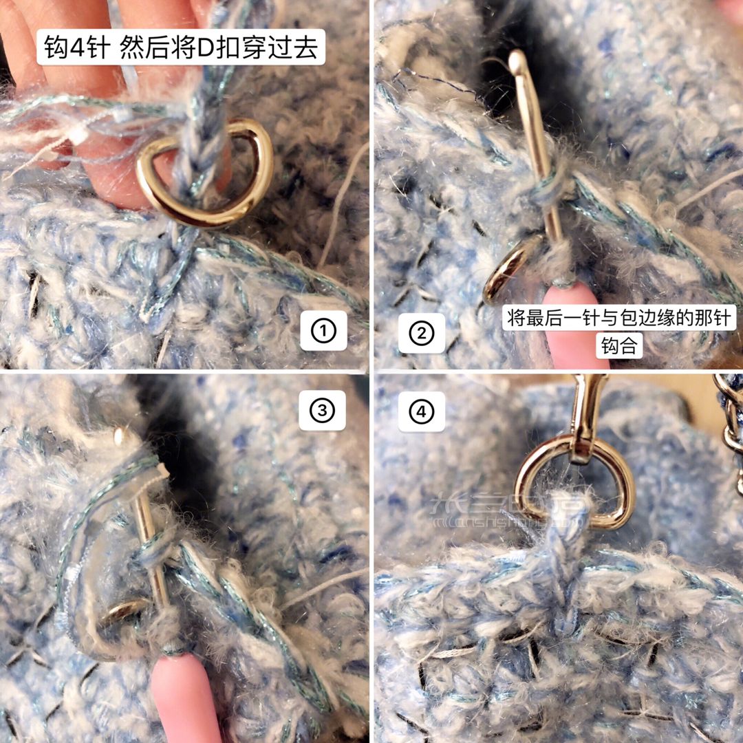 diy手工制作 泫雅小香风编织包包 (5)