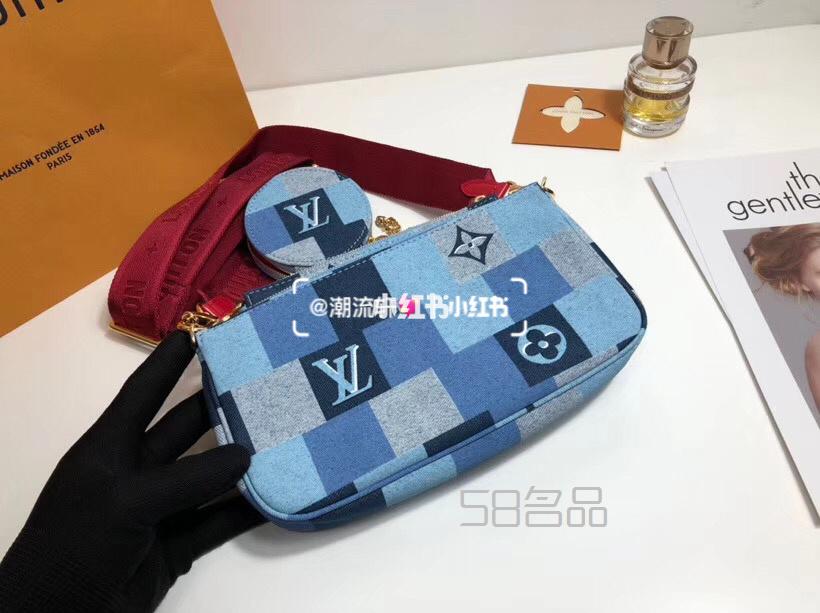 新款2020LV牛仔布 三合一 麻将包,lv neonoe手袋 鉴定_12