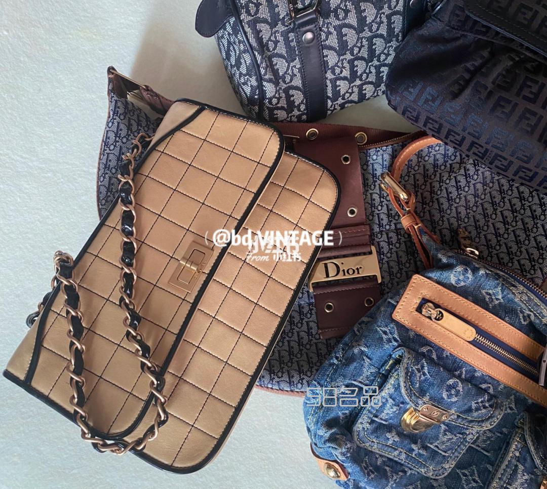 Lv Chanel Dior fendi gucci中古包包小集合,lv白色棋盘变色后_3