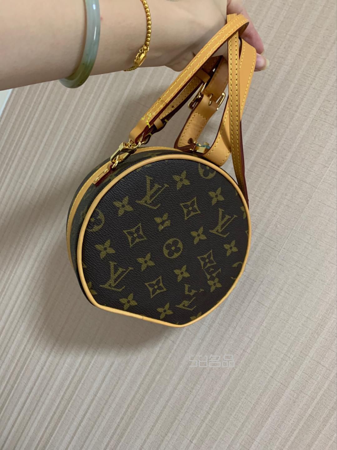 lv 小帽箱 硬盒子 圆盒子 拆包改款,lv包包粘皮通病图片_5