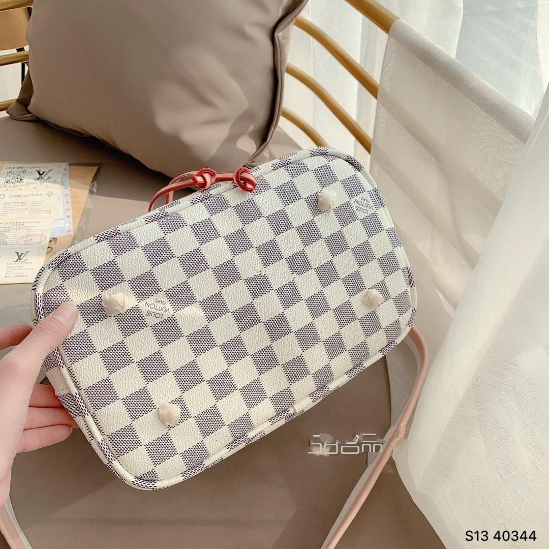 Lv 2020 神仙白格 水桶包编织手柄 樱粉肩带 美到无法无天,delvaux mini_5