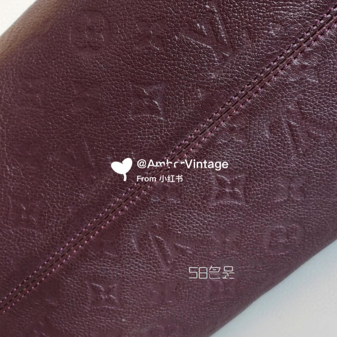 中古包 LV 紫罗兰印花 托特包 容量超级大,lv neverfull 小号_5