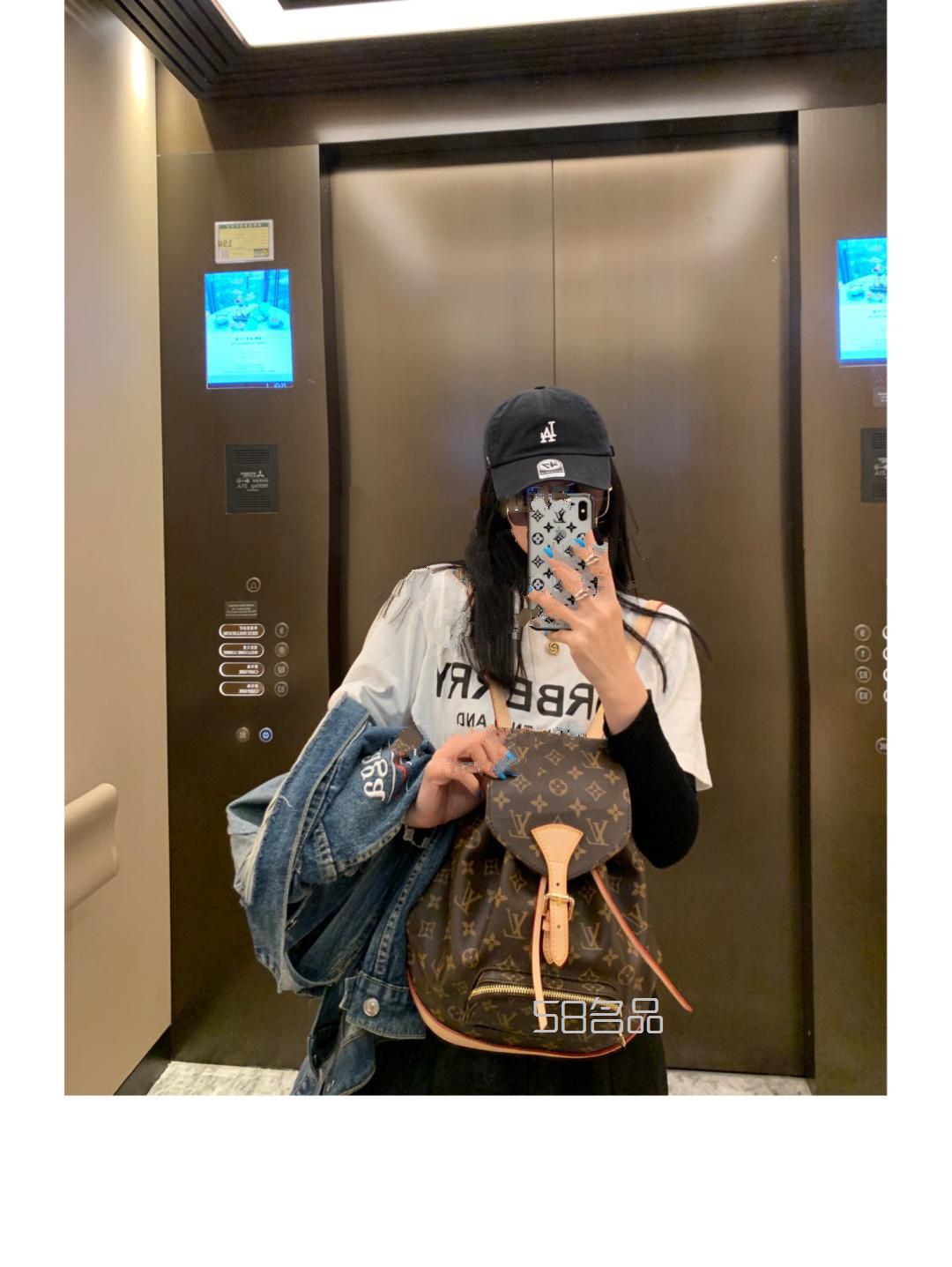 香奈儿保龄球包中古双肩包Lv老花肯豆双肩包_5