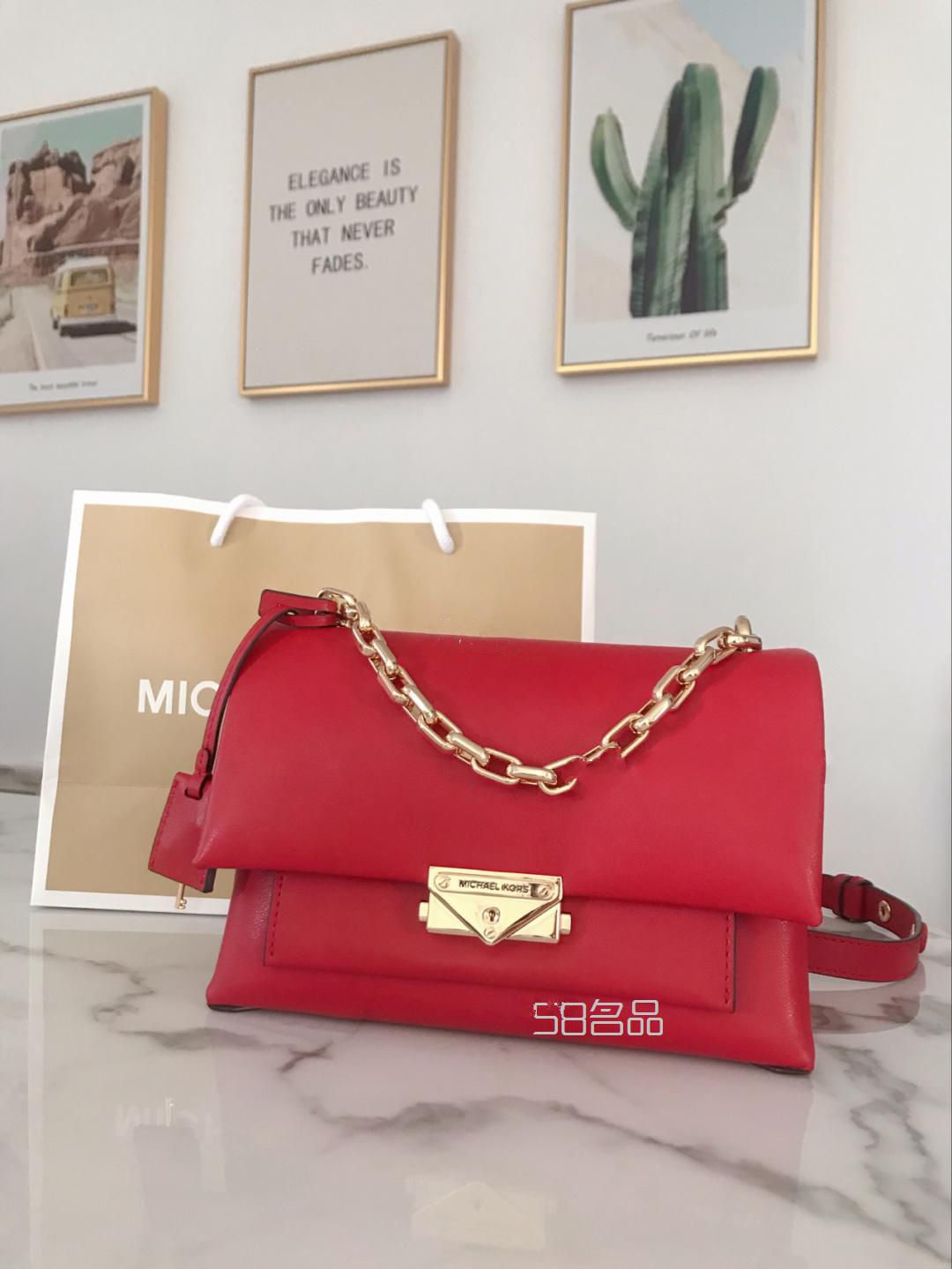 婚包非要LV不妨看看这款MK红色cece,lv限量包_1