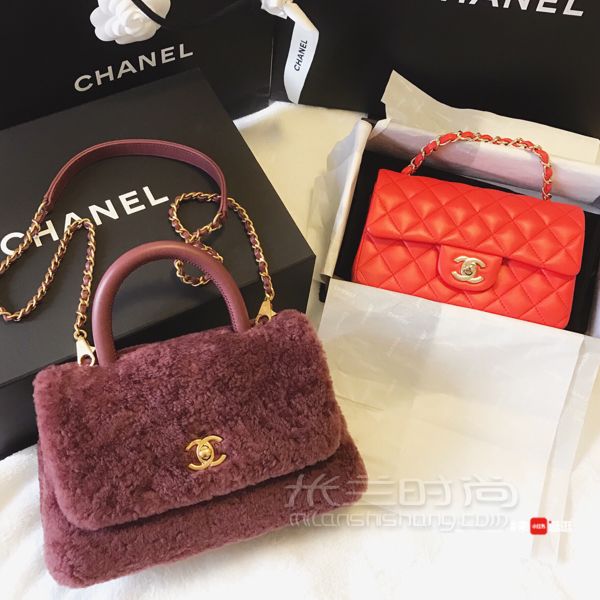 Chanel CF Mini+羊毛款Coco Handle_1