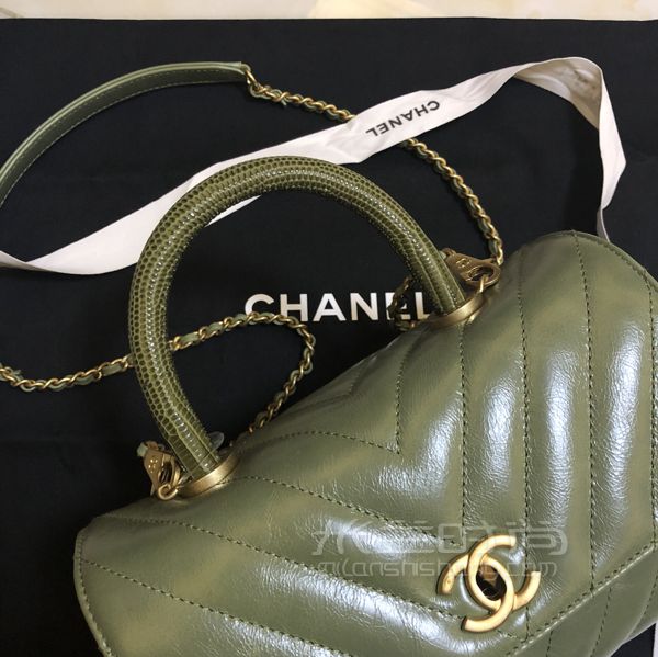 香港 chanel coco handle 蜥蜴皮手柄_4