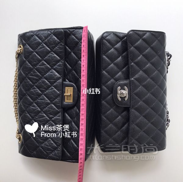 实用帖Chanel 2.55中号cf中号比较_5